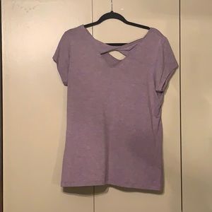 Purple cotton tee.